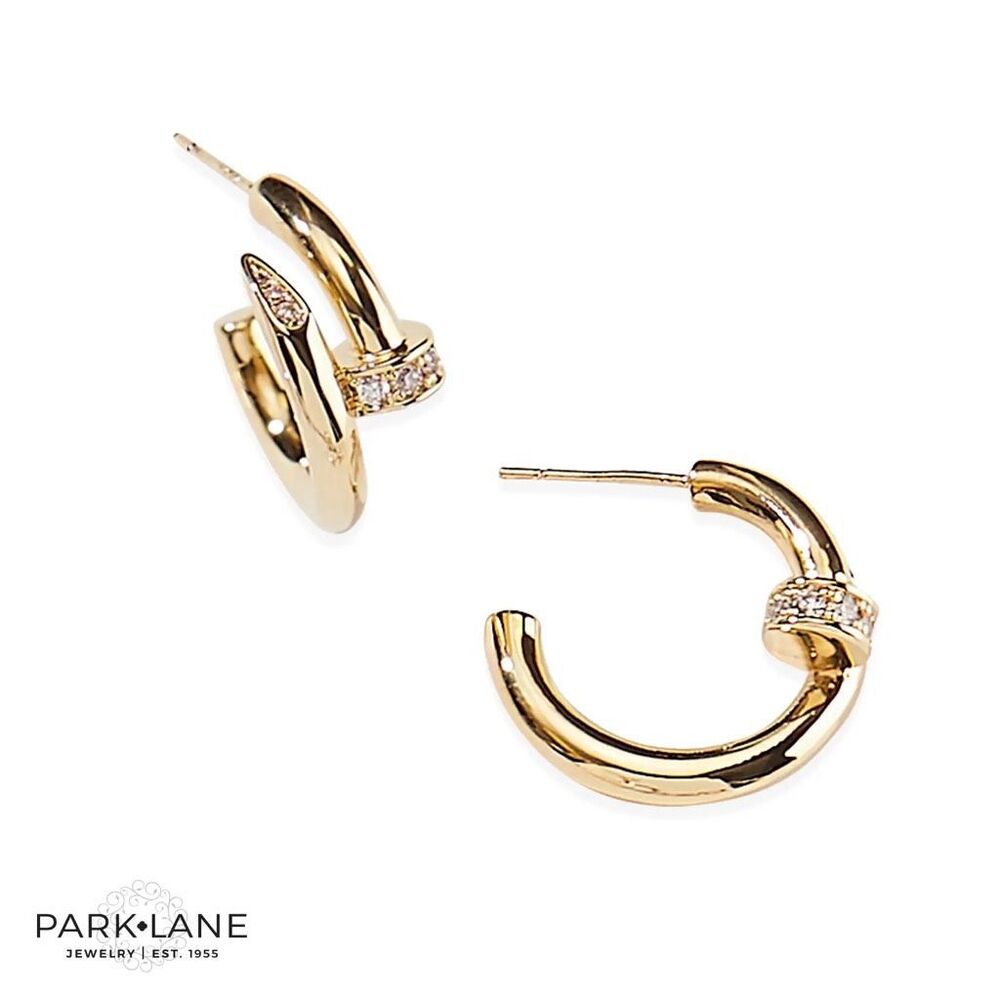 Park Lane | Crest Hoops | Gold